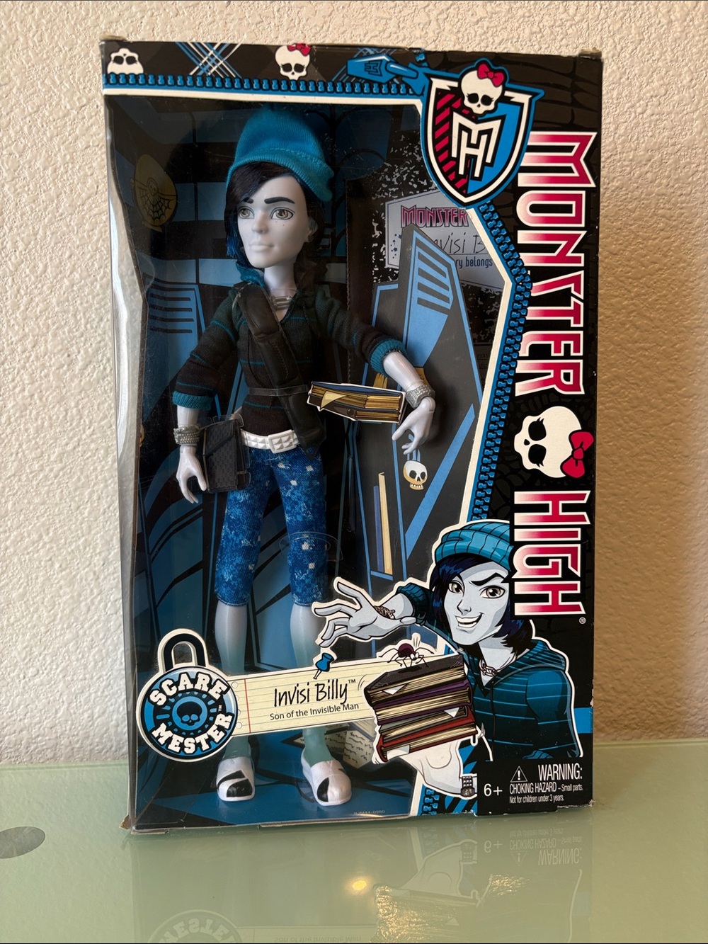 2013 Monster High Invisi Billy Doll – Scare Mester - Son of the Invisible Man